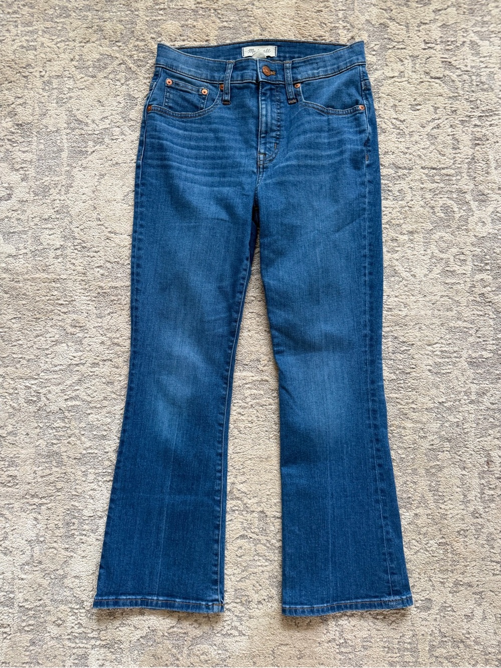 Madewell Cali Demi-Boot Jeans Medium Wash High Rise Size 26